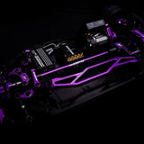 Yeah Racing Magenta Aluminum Conversion Kit For Tamiya Tt02 Purple