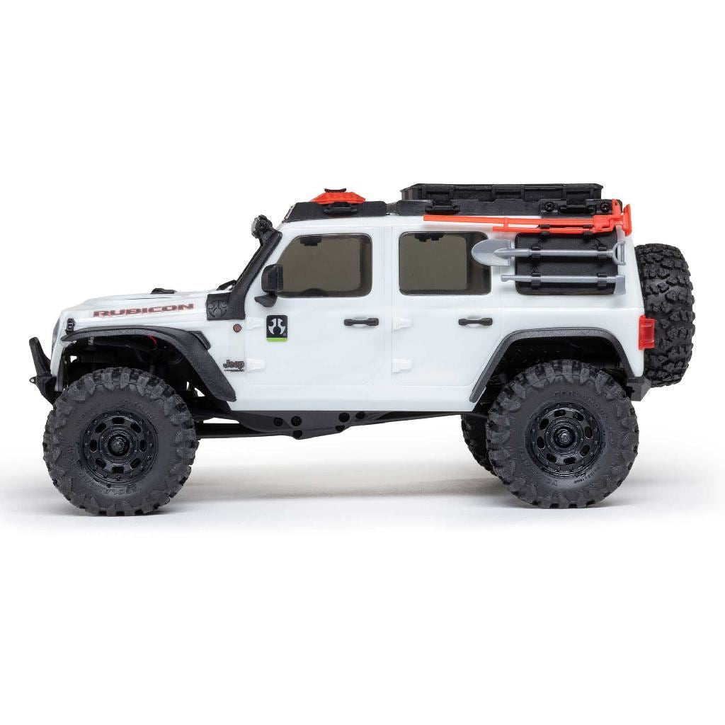 Axial 1/30 Scx30 Jeep Wrangler Jlu 4X4 Rtrrock Crawler White