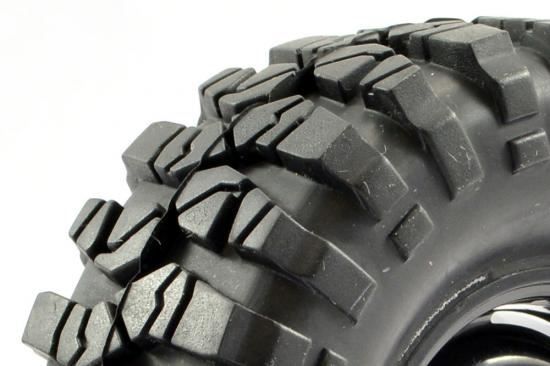 FASTRAX 1:10 CRAWLER SAWBLOCK 1.9 SCALE STEEL WHEEL &#248;108MM (BLACK)