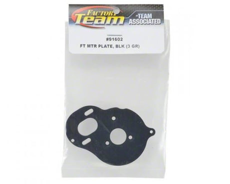 ASSOCIATED FACTORY TEAM FRONT MOTOR PLATE - BLACK (3 GEAR)