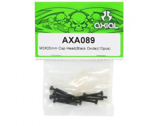AXIAL Cap Head M3x25mm Black Oxide (10)