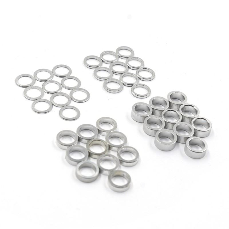 Yeah Racing Aluminium M5 X 7Mm Flat Washer 0.5 / 1 / 2 / 3 mm 10Pcs Each