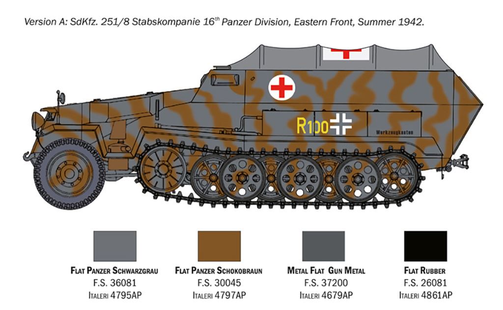 Italeri Sd.Kfz. 251/8 ambulance