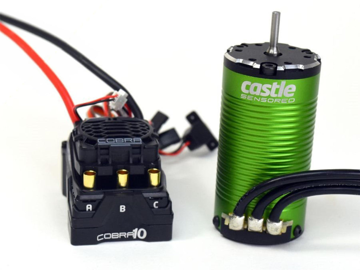 Castle Creations Cobra 10╢ 6S Max, 25.2V Max, 8A Peak Bec W/1412-2100Kv Senso