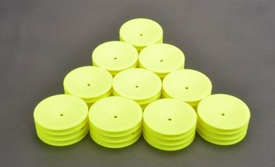 Schumacher Wheel Front Med 2WD-Neon Yellow - 5 Pairs
