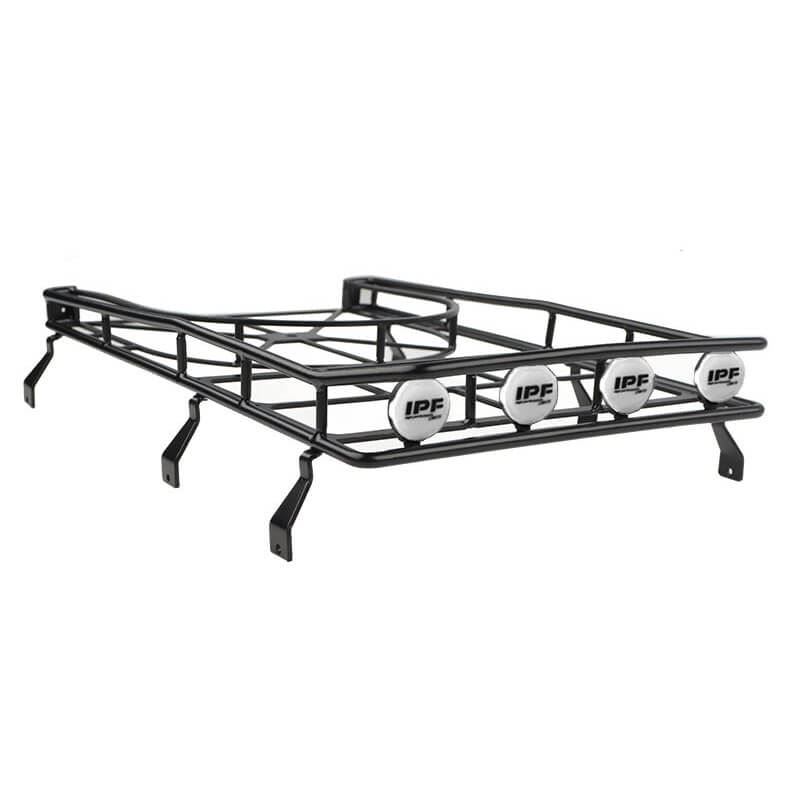 Rc4Wd Roof Rack With Tyre Mount & Ipf Lights For Gelande Ii D90