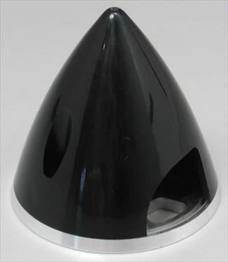 ELECTRIFLY Nylon Spinner with Aluminium Back 1 3/4" (45mm) Black