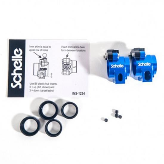 SCHELLE B64/B64D ALUMINIUM REAR HUBS - BLUE