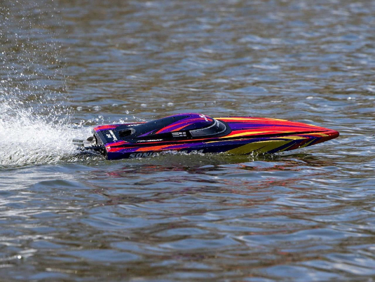 Proboat Sonicwake 24In Self-Righting Brushless Deep-V Rtr, Red