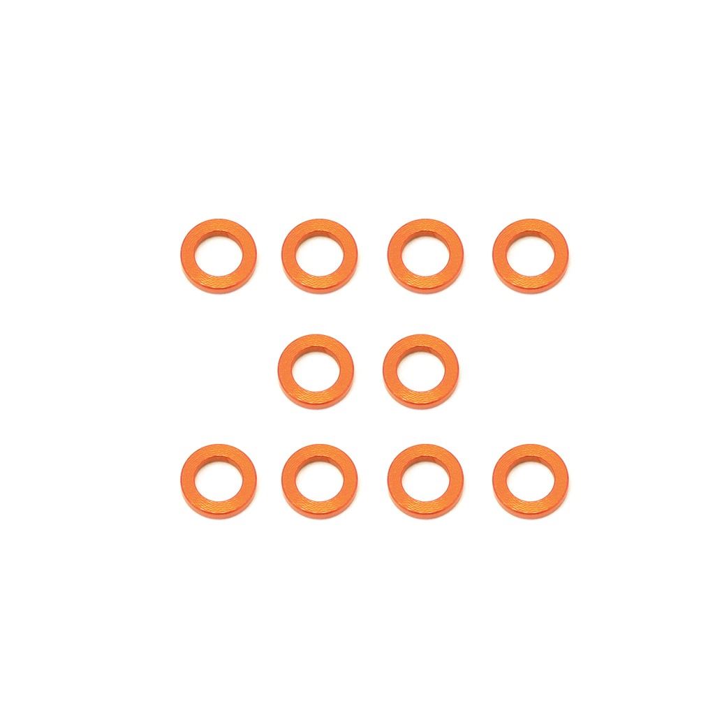 Alloy Shims 3 x 5 x 1 Orange - pk10