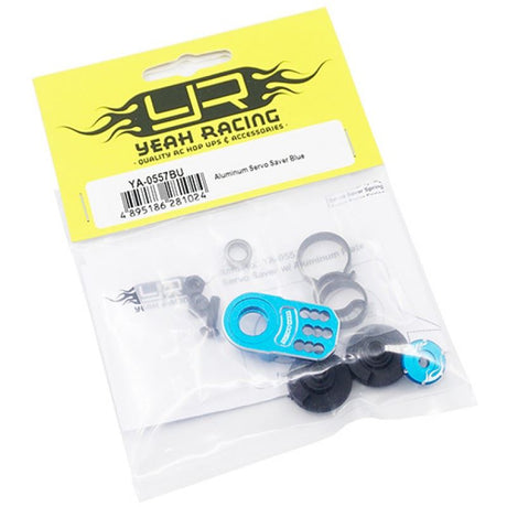 Yeah Racing Aluminum Plate Servo Saver Blue