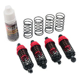 Yeah Racing QUTUS Slider 55mm Damper Set for 1/10 RC Drift Car Red