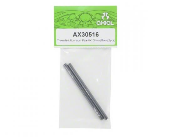 AXIAL Threaded Alum Pipe 6x106mm Grey (2)