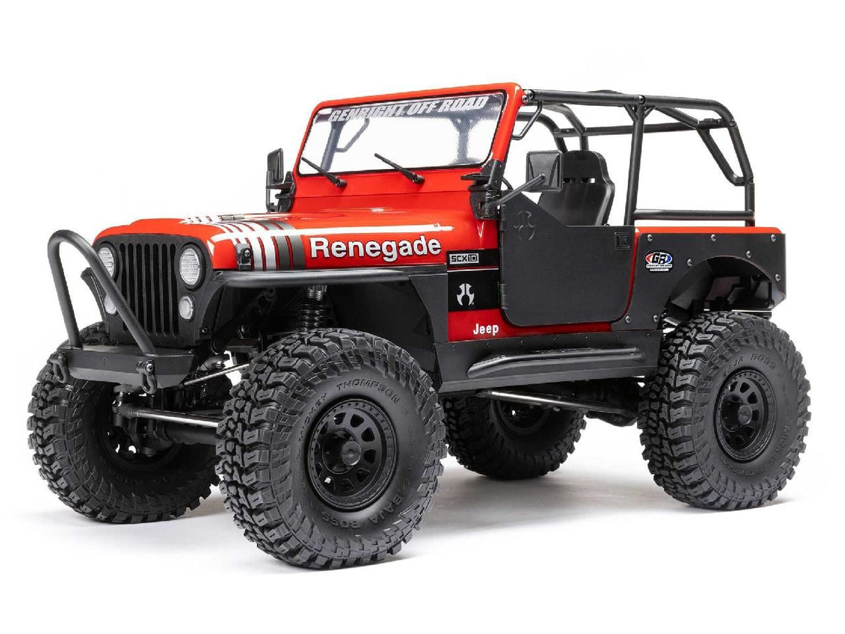 Axial 1/10 Scx10 Iii Jeep Cj-7 4X4 Rtr Rock Crawler, Red