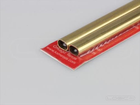 KS 300mm Shapes: Small Brass Oval Tube (Pk2)