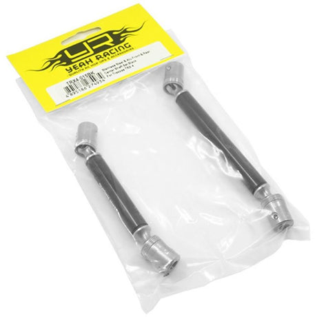 Yeah Racing Stainless Steel Front & Rear Center Shaft Set Black (Ver.2) For Traxxas TRX-4 TRX-6 'G6 Certified'