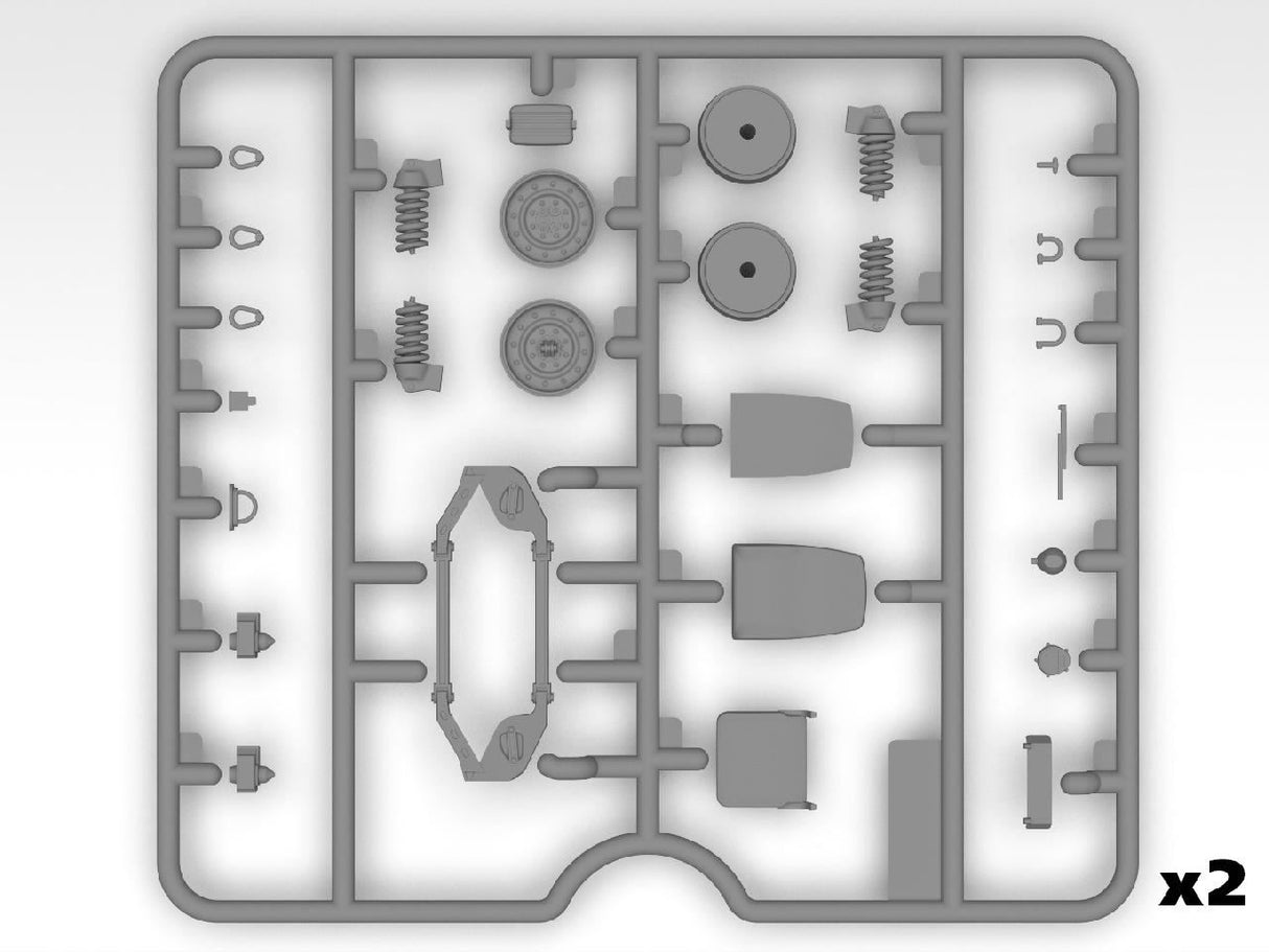 Icm 'Drone Hunters’ Humvee M1097A2 Cargo Carrier, Dshkm & Crew Figures)