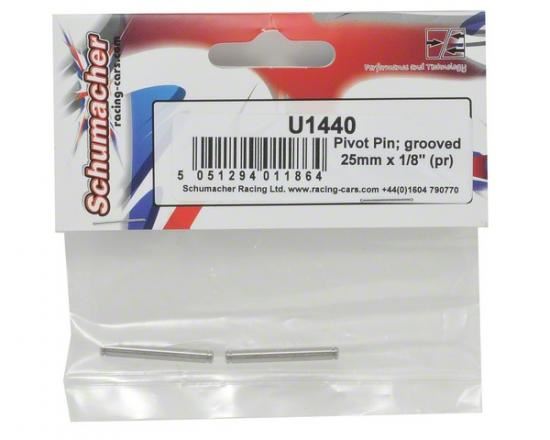 Schumacher Pro Pin; grooved 1/8x25mm (pr)