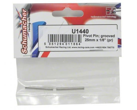 Schumacher Pro Pin; grooved 1/8x25mm (pr)