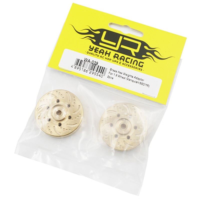 Yeah Racing Brass 53g Wheel Hubs 2pcs For Vanquish SSD YR 1.9 Wheels Enduro