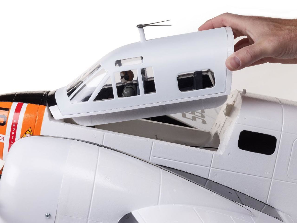 E Flite Beechcraft D18/Rc-45J 1.5M Pnp