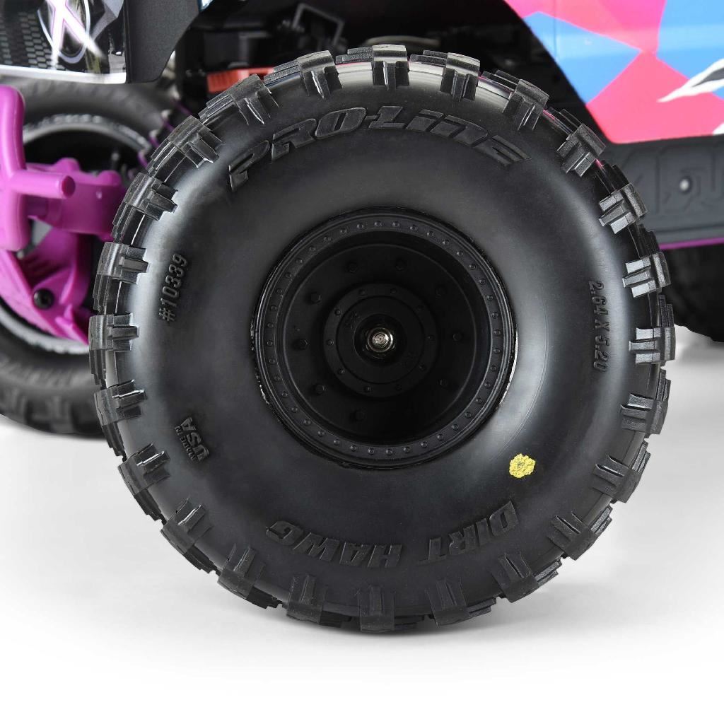 Pro-Line 1/10 Dirt Hawg 2.0 F/R 2.6In Mt Tires Mounted Arrma Stock Whe