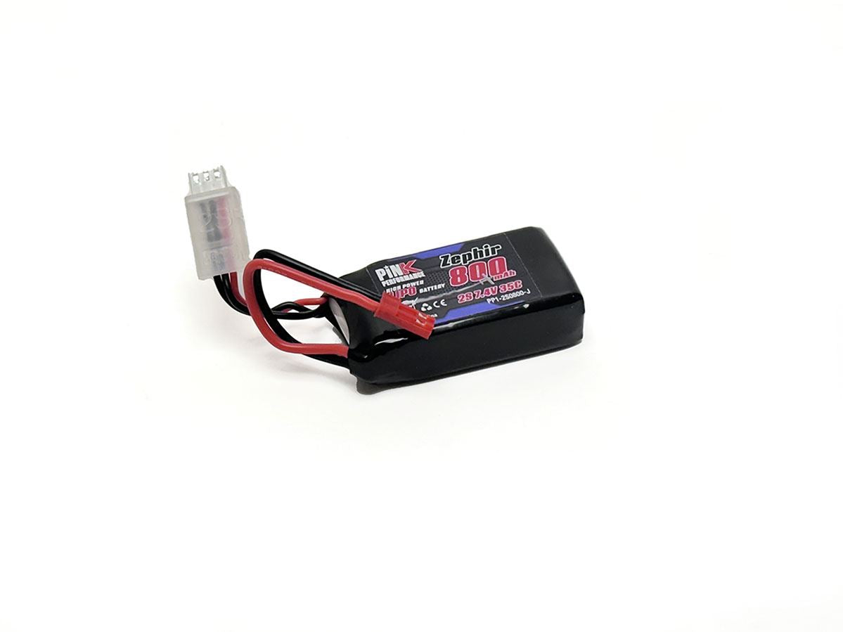 Pink Performance Zephir Lipo 2S 7.4V-800-35C (Jst) 70X31X15Mm 49G