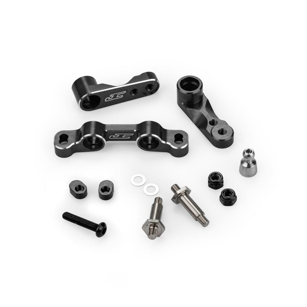 Rc10B7 | Rc10B7D Steering Kit - Black