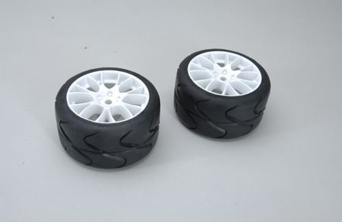 FG Modellsport Rear Tyres S3-C/MEDIUM glued (Pk2)
