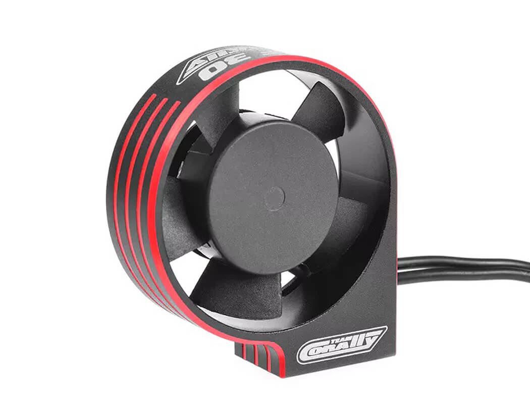 CORALLY ESC ULTRA HIGH SPEED FAN XF-30 BEC CONN. 30MM BK/RE