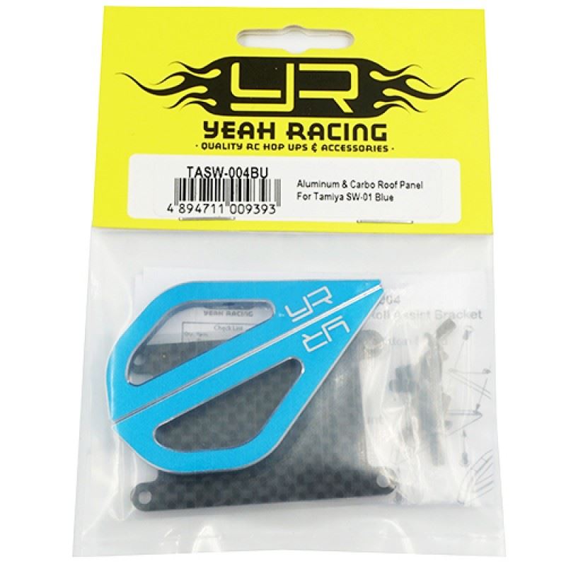 Yeah Racing Aluminum Graphite Roll Assist Bracket For Tamiya SW-01 Blue