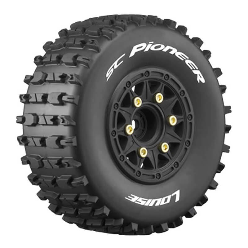 Louise Rc Sc-Pioneer 1/10 Tyre /Black Rim Hex 12,14,17Mm
