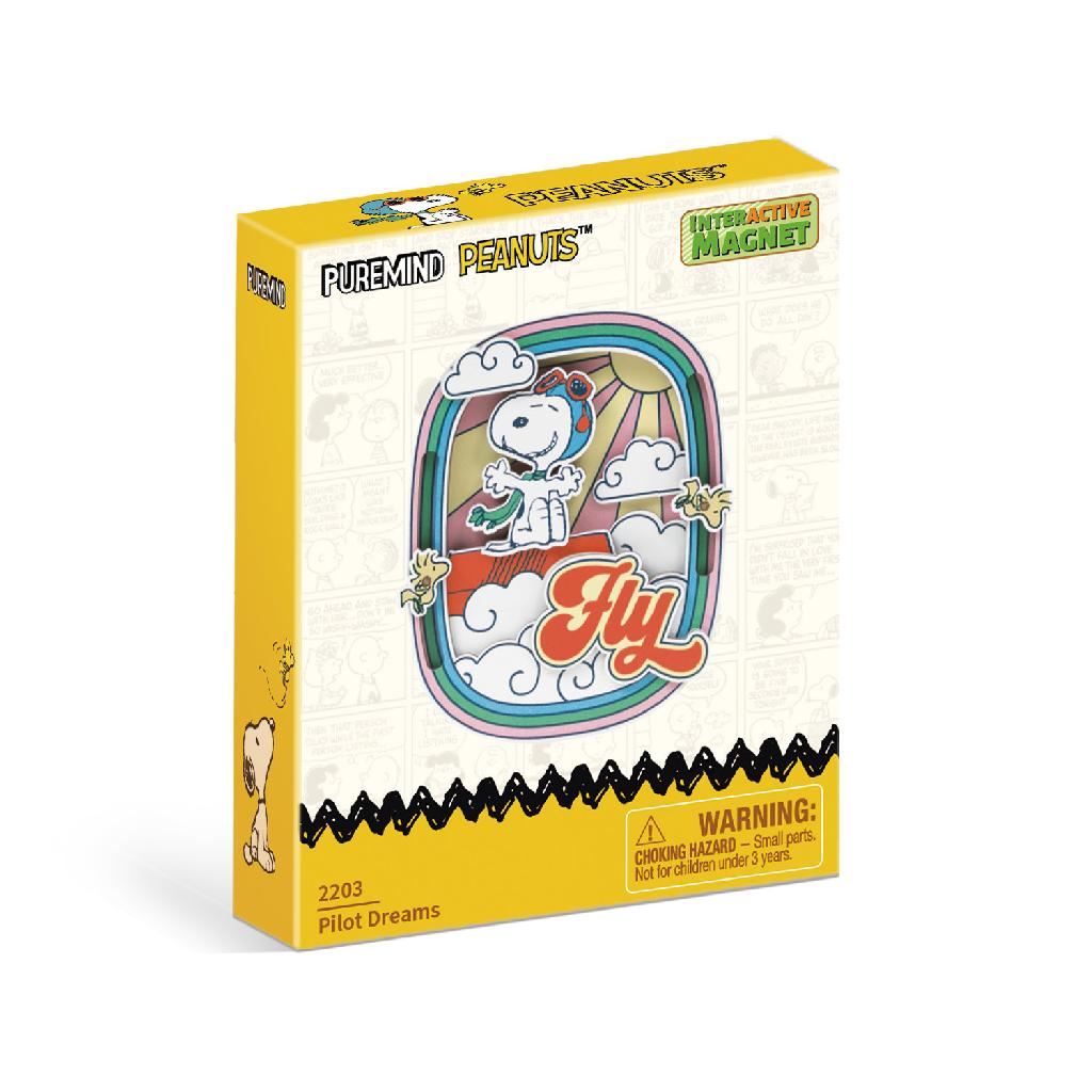 Puremind Peanuts™ Snoopy'S Pilot Dreams Wooden Magnet