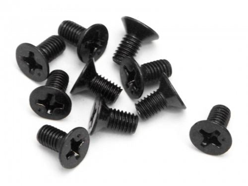 HPI Flat Head Screw M3X6mm (10Pcs)