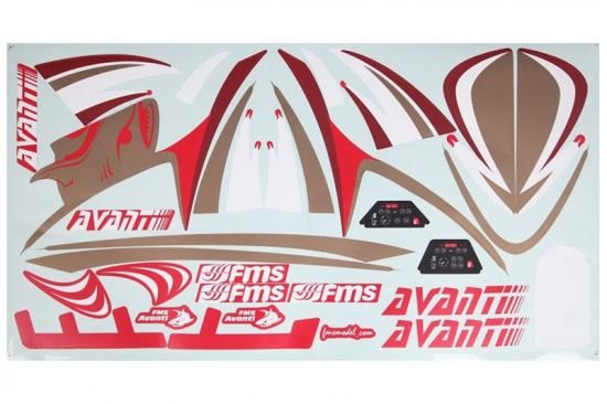 FMS AVANTI DECAL SHEET