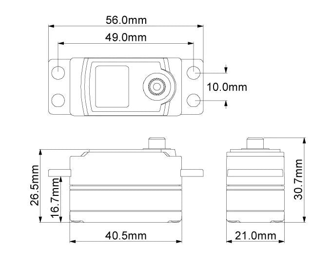 Kyosho Le Mans 40S Ks4241-08M Low Profile Servo