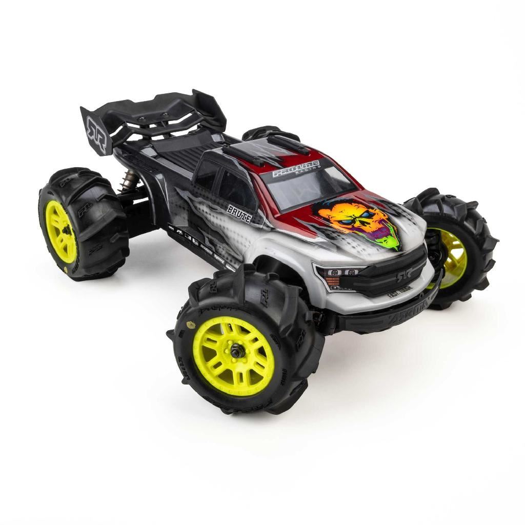 Pro-Line 1/16 Dumont Front/Rear Paddle Tires Mounted 12Mm Yellow Spli