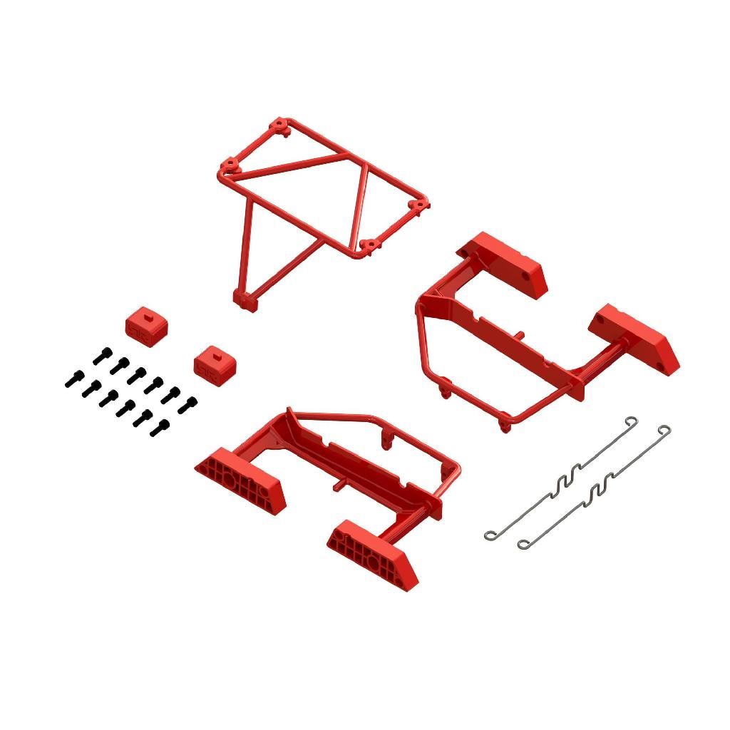 Arrma Desert Truck Body Roll Cage Set, Red: GROM