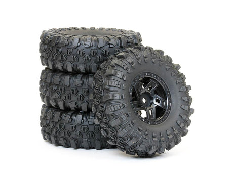 FTX 1/18 SUPERSOFT XL GATOR 68MM MOUNTED TYRES (4)
