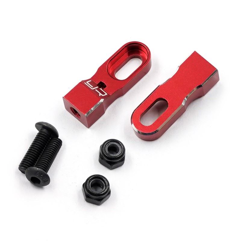 Yeah Racing Aluminum Height Adjustable Servo Mount For 1/10 Red