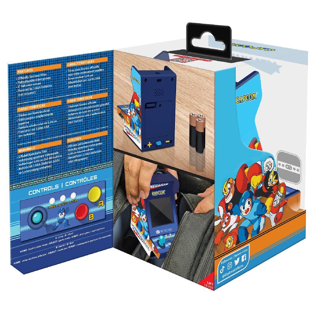 My Arcade (Parent) Mega Man Pico Player 3.7In Portable Retro Arcade (6 Games in 1)