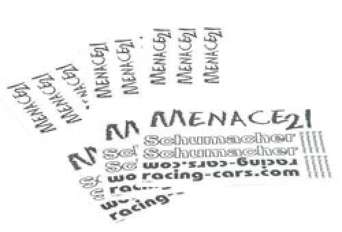 Schumacher Decal Sheet - Menace pk 3
