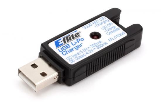 E-Flite 1S USB Li-Po Charger, 300mA