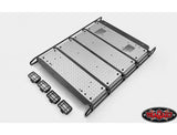 RC4WD COMMAND ROOF RACK W/DIAMOND PLATE & 4X SQUARE LIGHTS TRAXXAS TRX-4 MERCEDES-BENZ G-500 (A)