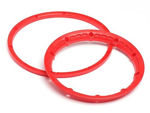 HPI Heavy Duty Wheel Bead Lock Rings (Red/For 2 Wheels