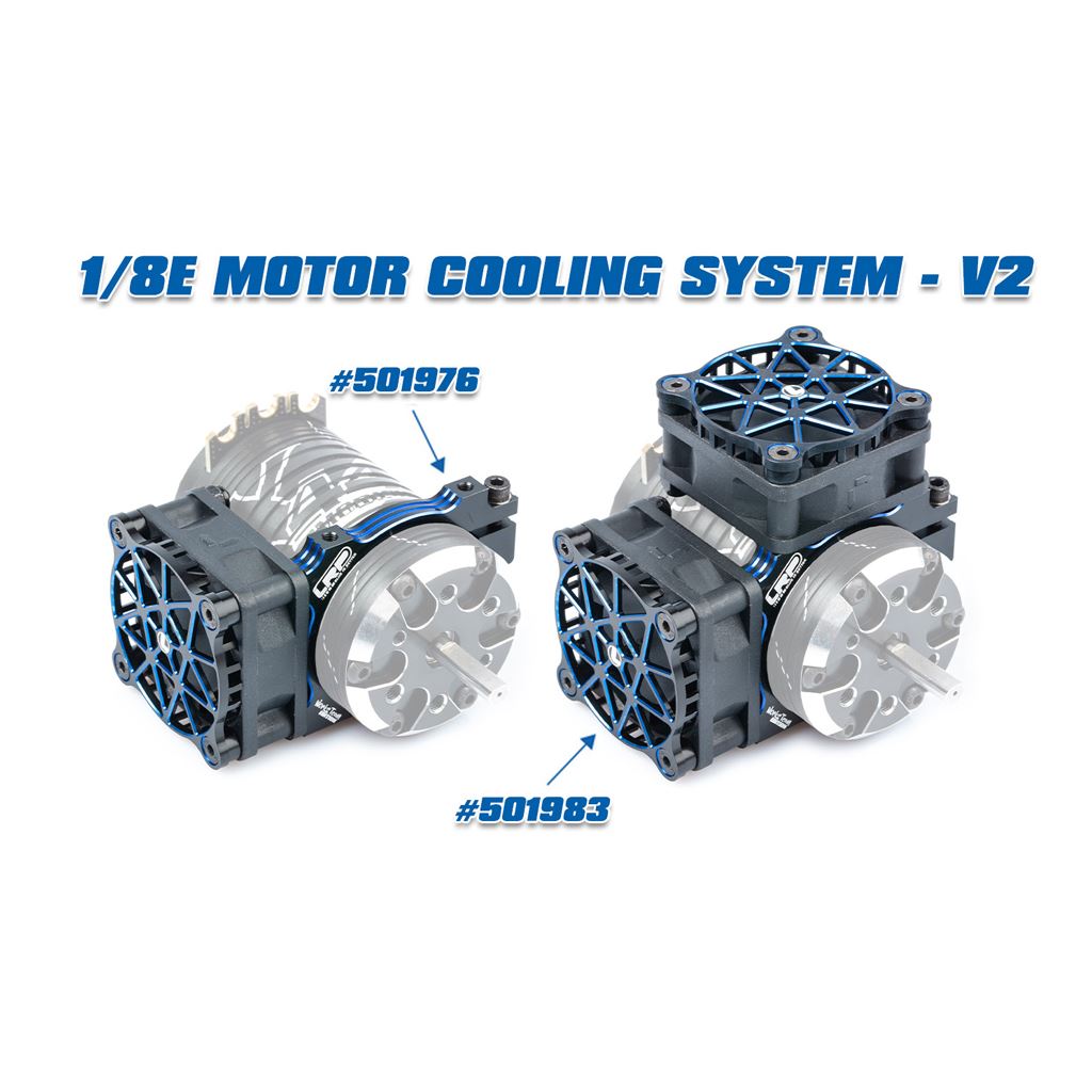 Lrp Worksteam Alu Fan Mount V2 For 1/2 X 40Mm Fans