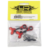 Yeah Racing Aluminum Front Upper Arm Set For Tamiya TT-01 TT-01E Red