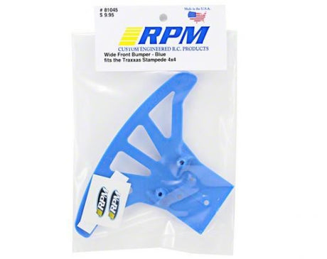 RPM WIDE FRONT BUMPER FOR TRAXXAS STAMPEDE 4x4 BLUE