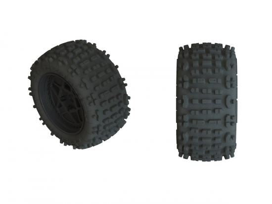 Arrma Backflip LP 4S Tire 3.8 Glued Black (2)