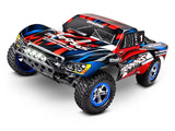 Traxxas Slash RTR 2WD Brushed with Battery and Charger - Red/ Blue with LED